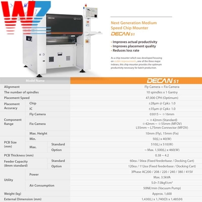 Hanwha Samsung SMT Chip Mounter DECAN S2 Bestückungsmaschine