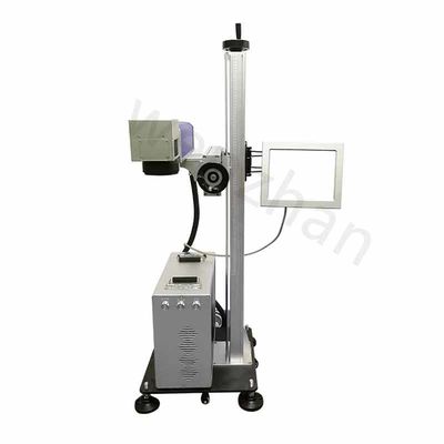 CO2-Fliegende Lasermarkierungsmaschine WZ-103F für Handwerk Geschenke Kleidung Schuh Taschen und IC Industrie